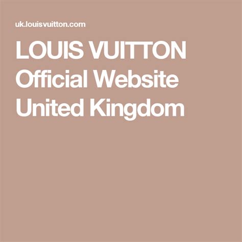 louis vuitton uk website